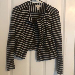 LOFT cotton cropped blazer